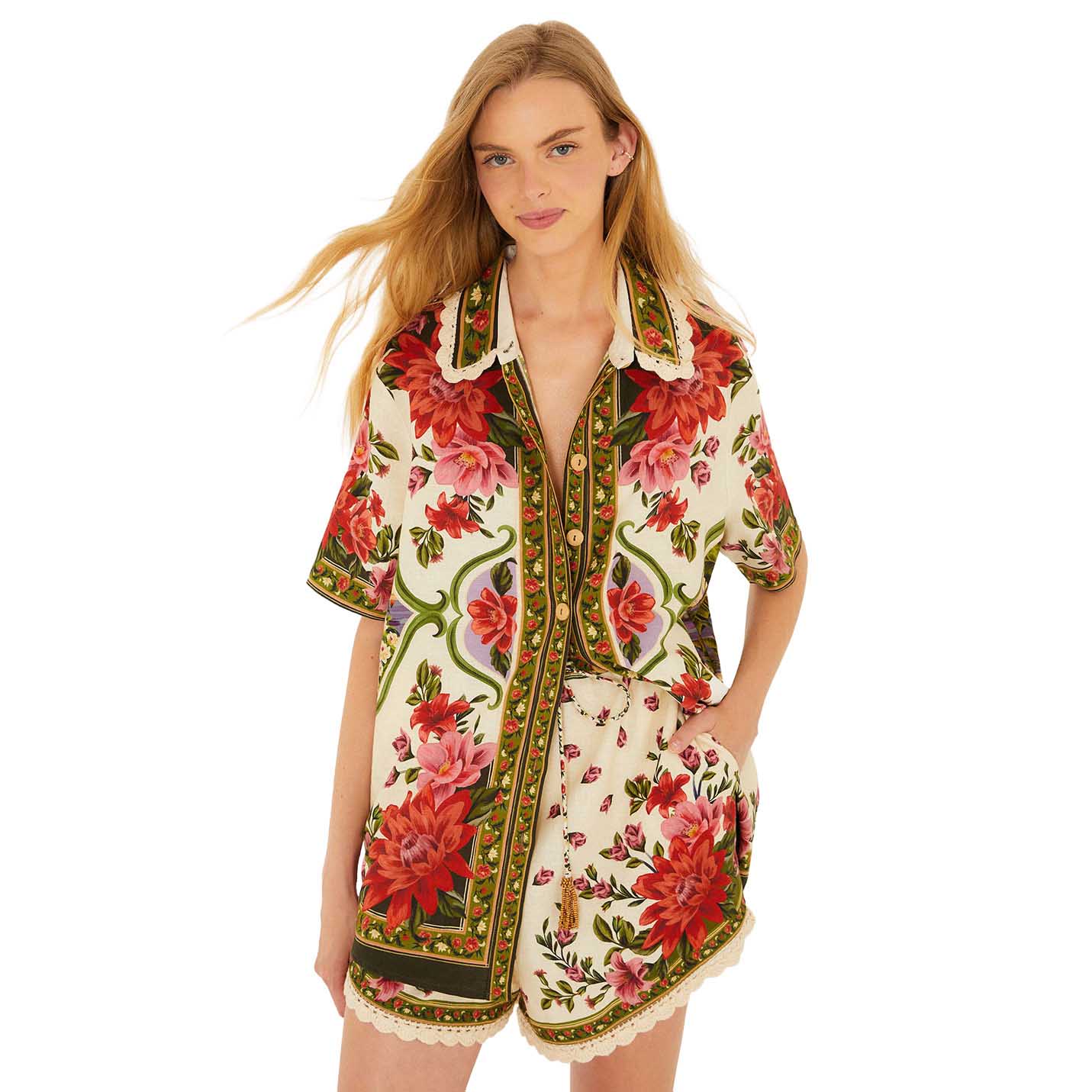 FARM Rio Wonder Rio Sand Shorts